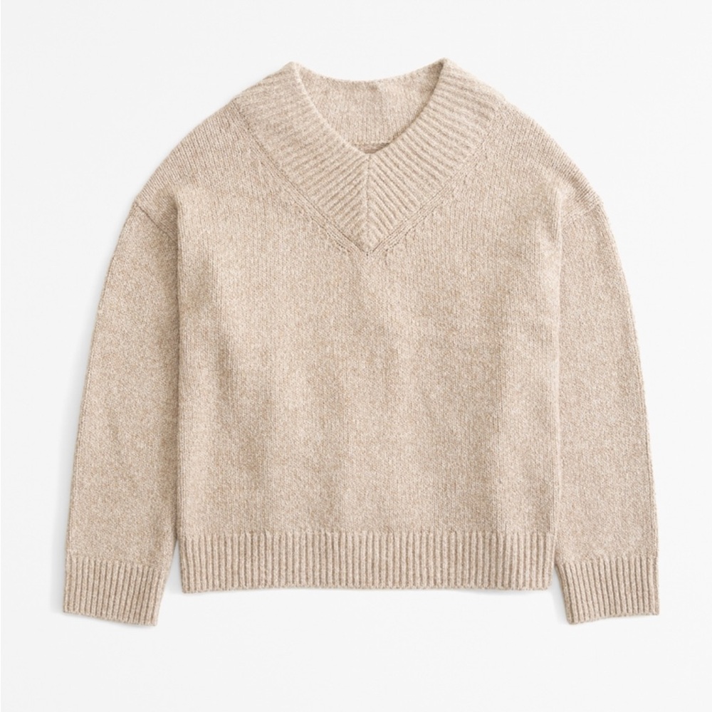 Abercrombie Textural V-Neck Sweater